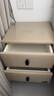 全友家居床头柜现代简约卧室家具窄宽皮艺软包收纳储物迷你立柜598KD 米白|无围挡双抽床头柜 实拍图