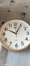 康巴丝（Compas）挂钟客厅静音简约客厅石英钟表挂墙时钟 c2855 金色 26cm直径 实拍图