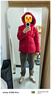 鸭鸭（YAYA）孙颖莎同款情侣羽绒服男女短款防风保暖冬季新款韩版宽松面包服 国旗红色 L 【建议130-150斤】 实拍图