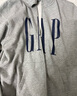 GAP男女装2025秋季新款logo印花抓绒宽松运动连帽衫卫衣786920 灰色 L (175/96A) 亚洲尺码 实拍图