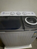 奥克斯（AUX）洗衣机半自动家用双缸双桶大容量小型租房宿舍波轮双杠强力去污省水电 【国补】7.5公斤【洗4.5+脱3+终身联保】黑色 实拍图