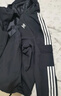 adidas经典三条纹运动连帽夹克外套男女春季阿迪达斯三叶草 黑色   S 实拍图