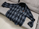 Foss Phil格子衬衫男女秋冬季宽松痞帅衬衣cityboy长袖外套FPCS13黑格XL 实拍图