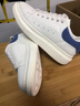 H8楚麦昆鞋小白鞋厚底增高鞋2025新款情侣男女休闲莆田鞋子经典板鞋 白色-雾霾蓝【顺丰速发】高品质 42 男码 实拍图