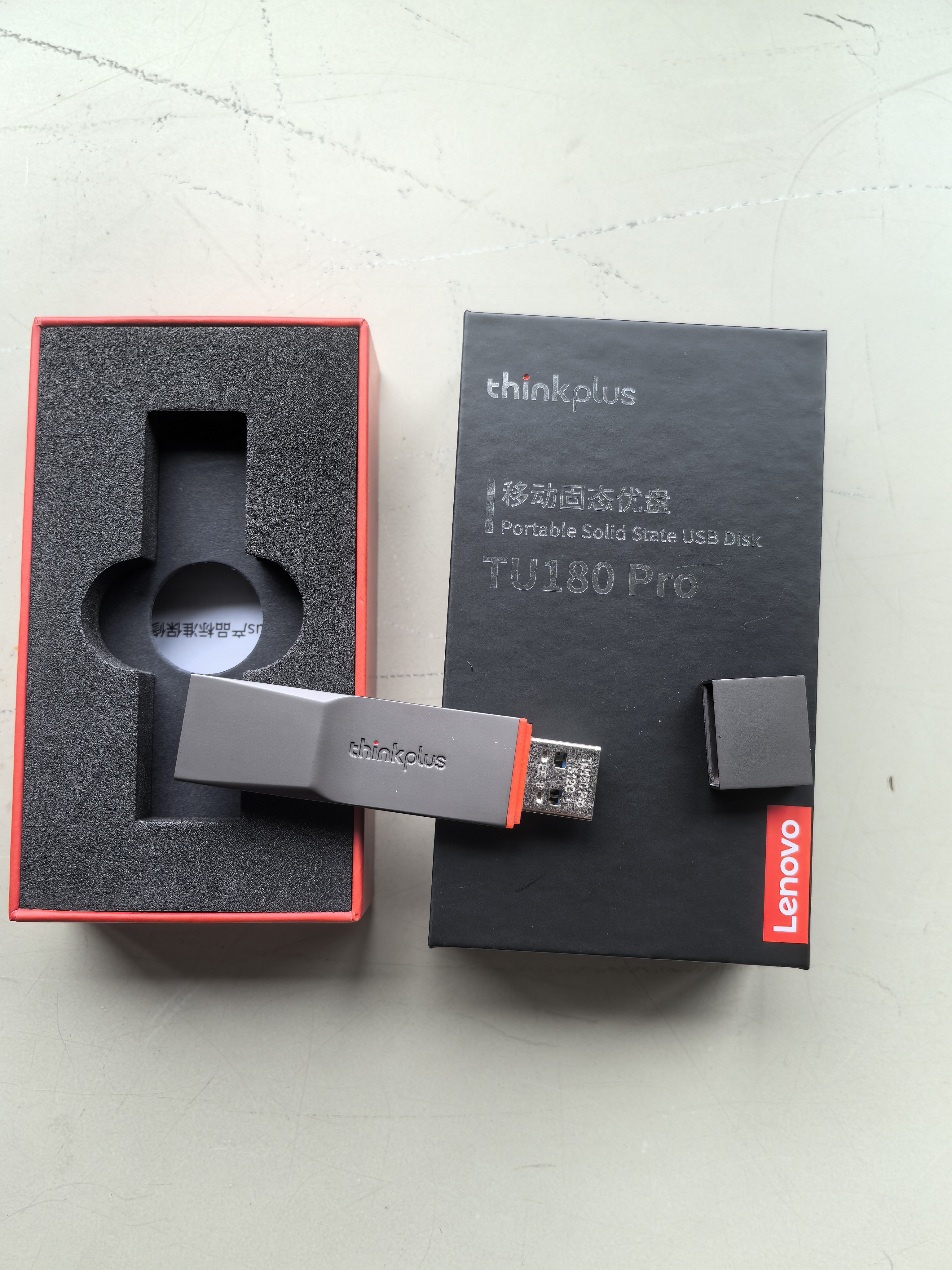 ThinkPlus联想 512GB USB3.2U盘 TU180Pro系列 大容量金属U盘 高品质学习办公必备 实拍图