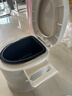 固立特移动马桶老年人坐便器孕妇尿桶简易移动便携式成人塑料卧室坐便椅 白色房间用 【封底双提手内桶】 实拍图