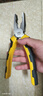 得力（deli）双色胶柄钢丝钳老虎钳多功能钢丝钳断线钳虎口钳子电工夹持8英寸 实拍图