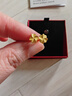 周六福（ZLF）  黄金耳饰女小金花四叶草耳钉足金999首饰 计价 0.76g 实拍图