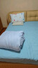 京东京造小京研磨毛三件套 100g轻柔丝滑 A类亲肤 床单被套枕套 单人宿舍0.9/1.2m床 晴蓝 实拍图