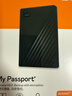西部数据（WD）2TB 移动硬盘 USB3.0 My Passport随行版2.5英寸 黑 机械硬盘 笔记本电脑外接 大容量加密存储 实拍图