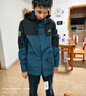 伯希和（Pelliot）【山色】冲锋衣三合一男女秋冬户外防风保暖抓绒外套11040105蓝XL 实拍图