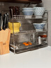 MUJI 不锈钢水槽下收纳架 置物架 整理 厨房用具 卫生间 特大 / 长37*宽37*高19cm 实拍图