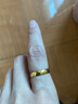 六福珠宝足金光耀黄金戒指情侣结婚婚嫁对戒款单只开口戒 计价B01TBGR0016 3.95克(含工费130元) 女款 实拍图