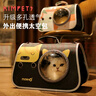 KimPets猫包外出便携宠物外出包猫咪狗狗手提袋斜挎背包猫笼子外带旅行包 防应激 茶色透气太空包-森林绿 L（建议0-12斤内宠物） 实拍图