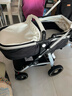 纽贝耳newber婴儿车 婴儿推车 婴儿车0-3岁用折叠可坐可躺带减震 可换向 黑白+安全座椅 实拍图