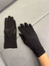 南极人手套女秋冬季骑行车开车保暖皮手套触屏德绒薄款滑雪内胆手套柔软 博雅黑【轻薄绒软】 实拍图