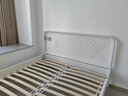 宜家（IKEA）NESTTUN奈斯顿铁艺床铁床床架双人床加厚简约卧室出租房 床架白色/鲁瑞1.2x2m 实拍图