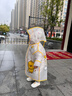 牧萌儿童雨衣男童女童防水全身雨披幼儿园小学生雨具 黄色小黄鸭 S 实拍图