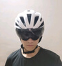洛克兄弟（ROCKBROS） 骑行头盔带风镜一体男女山地车公路车安全帽眼镜骑行装备 透气款-白色（全天候变色镜片） L码（58-62cm） 实拍图