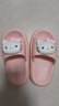 猪爸爸儿童拖鞋女童夏季2025新款室内防滑6-12岁三丽鸥宝宝亲子拖鞋粉16 实拍图