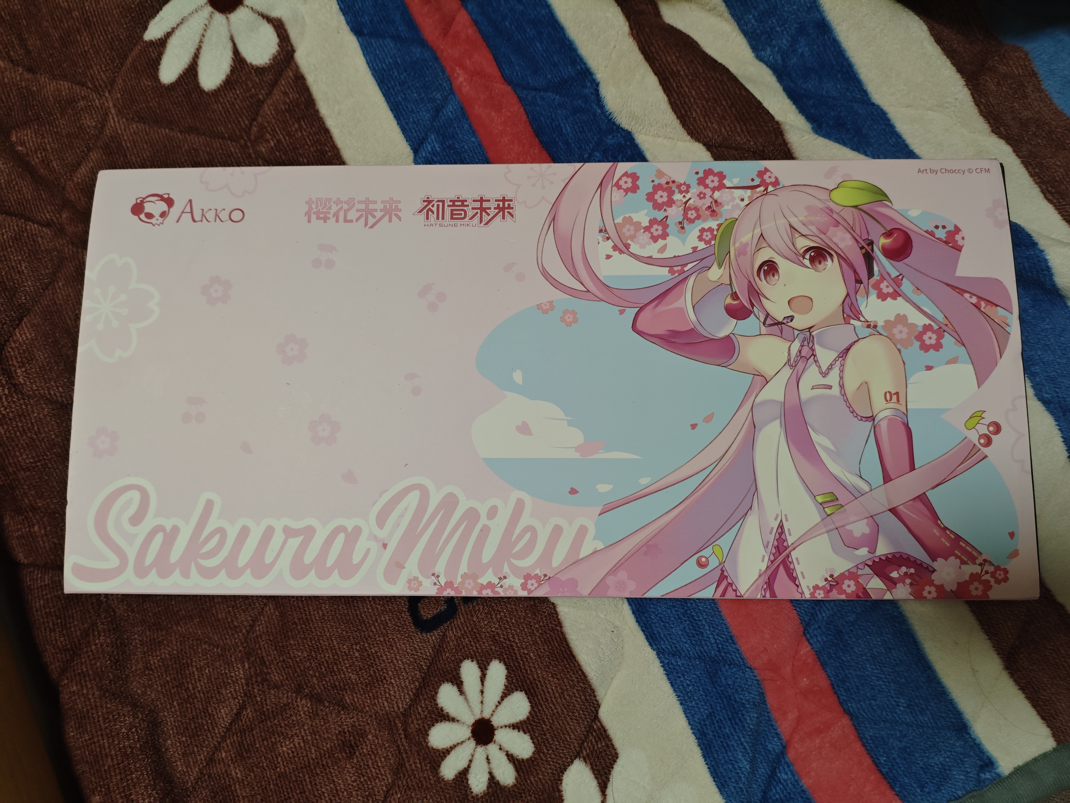 AKKO初音未来二次元联名电竞游戏108键客制化三模机械键盘全键热插拔键盘 奶青轴-粉色款 实拍图