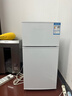 新飞冰箱小型租房用 一级能效冷 藏冷冻两用1-2人家用小冰箱 出租房双门电冰箱办公室两门 25年升级 76A128L一级能效【颜控款】白 实拍图