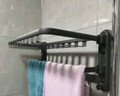 太力浴室吸盘式毛巾架卫生间上墙置物架厕所壁挂毛巾挂架子浴室浴巾架 实拍图