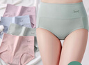 猫人女士高腰内裤女纯棉收腹收小肚子石墨烯抑菌裆高弹三角裤4条M 实拍图