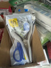 得力【超级爆款】得力(deli)3把170mm中号剪刀（2黑1蓝）办公生活家用手工剪纸刀 办公用品 33306 实拍图