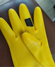 帮手仕 乳胶手套5双 100g加厚防水防油胶皮清洁洗碗劳保防护 中号 实拍图