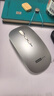联想（Lenovo）无线鼠标无线静音蓝牙鼠标可充电轻薄便携笔记本电脑ipad平板安卓苹果手机通用无线商务办公鼠标 银色-双模版【左右静音按键】 无线蓝牙鼠标【Type-c充电/配充电线】 实拍图