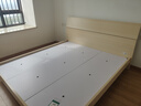 全友家居 床原木风现代简约主卧室双人大床1.8x2米家用高脚板式床家具 实拍图