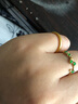 周大生【新年礼物】黄金戒指足金三生三世素圈手饰硬金光圈磨砂送女友 1.10g 10号-(砂面） 实拍图
