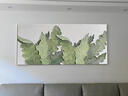 JELRINR纯手绘油画|  绿色植物类客厅卧室玄关背景墙装饰画【5-7天发货】 家大业大 60x120cm【推荐】 无边框（实木内框） 晒单实拍图