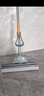 伊司达胶棉拖把 38cm不锈钢杆1.35米共2头滚轮式免手洗吸水海绵拖墩布拖 实拍图
