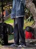 查佰伦 CHELDBAILANNC牛仔裤男士春夏季直筒裤子男宽松百搭潮流港风阔腿裤休闲长裤子 浅蓝【主图款】 XL 【建议120-135斤】 实拍图