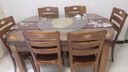 上林春天实木餐桌 可伸缩折叠实木餐桌椅组合餐桌餐椅圆形饭桌子餐厅家具 1.5米胡桃色 一桌六椅 实拍图