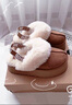 UGG秋季新款女士厚底LOGO松紧带懒人毛毛鞋1113474CHE|栗色36 实拍图