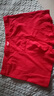 浪莎（LangSha）纯棉男士大红平角内裤红色本命年中腰全棉短裤头马年秋冬四角裤男 100%棉2条大红平角款 3XL /185码（建议150-180斤） 实拍图