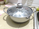 【加高】不锈钢汤锅加厚家用加高煲汤大容量煮粥炖锅 小号【18cm】汤锅+玻璃盖 实拍图