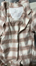 MUJI女式无侧缝法兰绒睡衣女士家居服纯棉冬季套装 粉红色格纹5A XL 实拍图