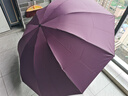天堂 双人晴雨伞三折 晴雨伞三折10骨超大加固黑胶防晒伞 暗玫红 实拍图
