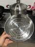 铂力人18/10L不锈钢蒸锅汤锅加厚家用燃气灶蒸煮炖蒸饭神器蒸米饭 【钢盖款】18/10L汤锅 24cm 6.5L 实拍图