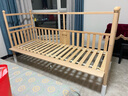 纽贝耳newber婴儿床 拼接床 儿童床 婴儿拼接床大床实木 无缝可升降护栏 椰棕抑菌床垫+抑菌床笠+城堡床围 200CM*80CM 实拍图