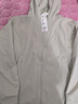 优衣库女装防风拉链连帽外套/内里摇粒绒户外防水472150 01 乳白色 L /160/88A 实拍图