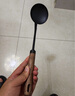 王源吉铁锅铲炒菜勺铲子铁勺胡桃木握柄铸铁炒菜长柄铲勺厨具锅勺 实拍图