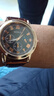 正品男士手表高档休闲石英表简约气质男表皮带高颜值罗马时尚腕表 咖啡色指挥官款 实拍图