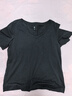 京东京造短袖T恤女10A抗菌秋季新款修身显瘦女装抑菌防汗 黑色V领 S 实拍图