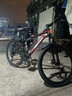 EG7山地自行车成人学生变速越野单车双减震赛车26寸青少年男女 辐条【升级减震 超强承重】黑红 26寸21速【适合：160-180CM】 实拍图
