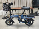 绿源【向往的生活推荐品牌】电动自行车新国标代驾折叠电动车超长续航铝合金锂电池助力电瓶车 航空高级版蓝色-40A-纯电120公里 实拍图